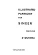 SINGER 212Y539A Parts List