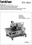 BROTHER EF4-B531 Overlock Parts Book